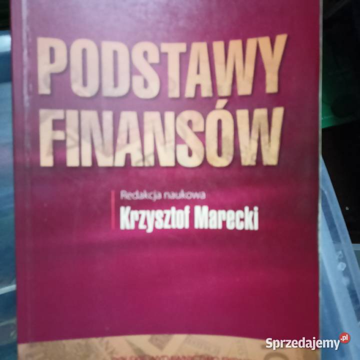 Podstawy finansów Marecki książki branżowe mazowieckie Warszawa
