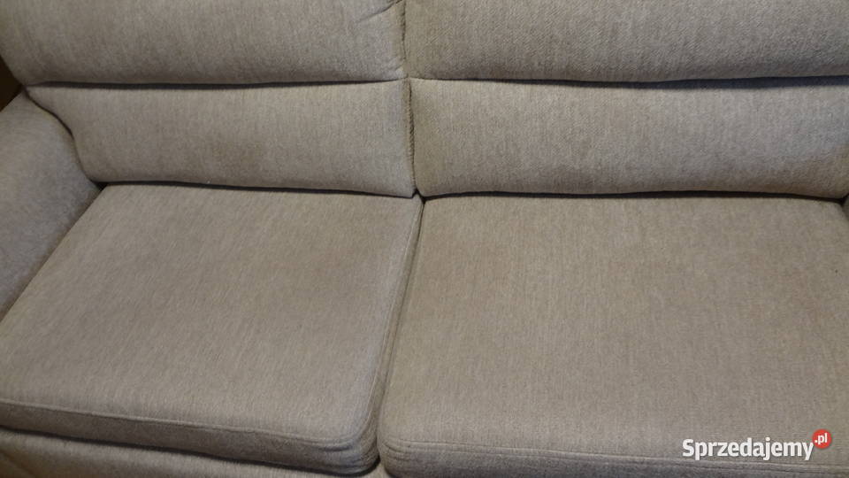 Nowoczesna rozkładana Sofa w kolorze ecru jasny Żnin
