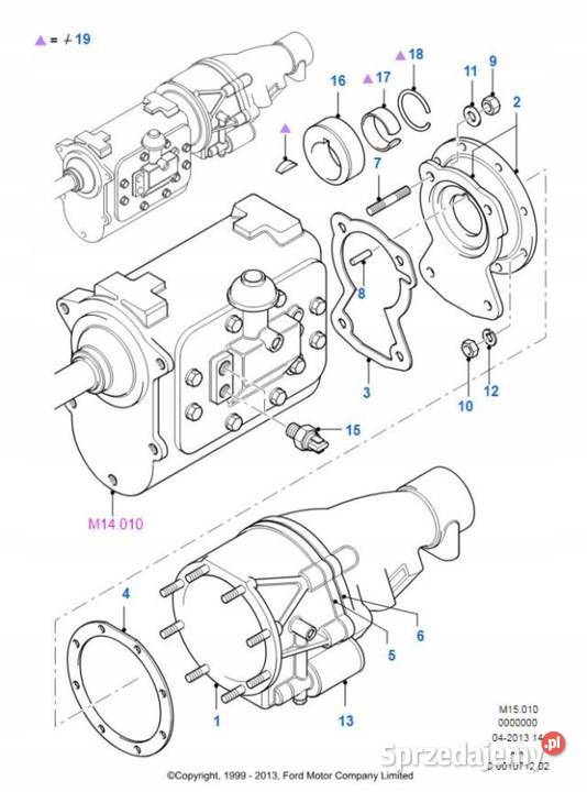 USZCZELKA SKRZYNI NADBIEG FORD TRANSIT 8591 osobowe