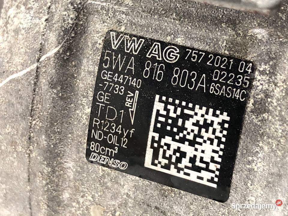 SPRĘŻARKA KLIMATYZACJI AUDI Q3 II 5WA816803A 15 osobowe podkarpackie