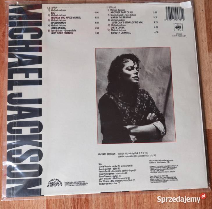 Michael Jackson Bad CBS Supraphon 1989 Kraków sprzedam