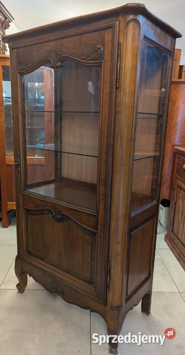 Piękna serwantkawitryna ludwikowska ciemny Dąbrowa Górnicza