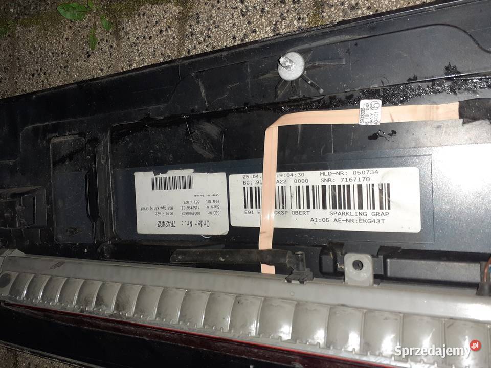 Spoiler lotka klapa światło stop Led BMW E91 osobowe Nisko
