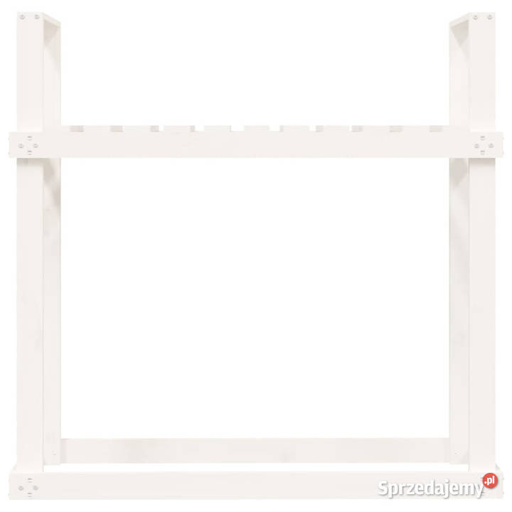 Stojak na drewno biały 110x35x1085 lite drewno Warszawa sprzedam