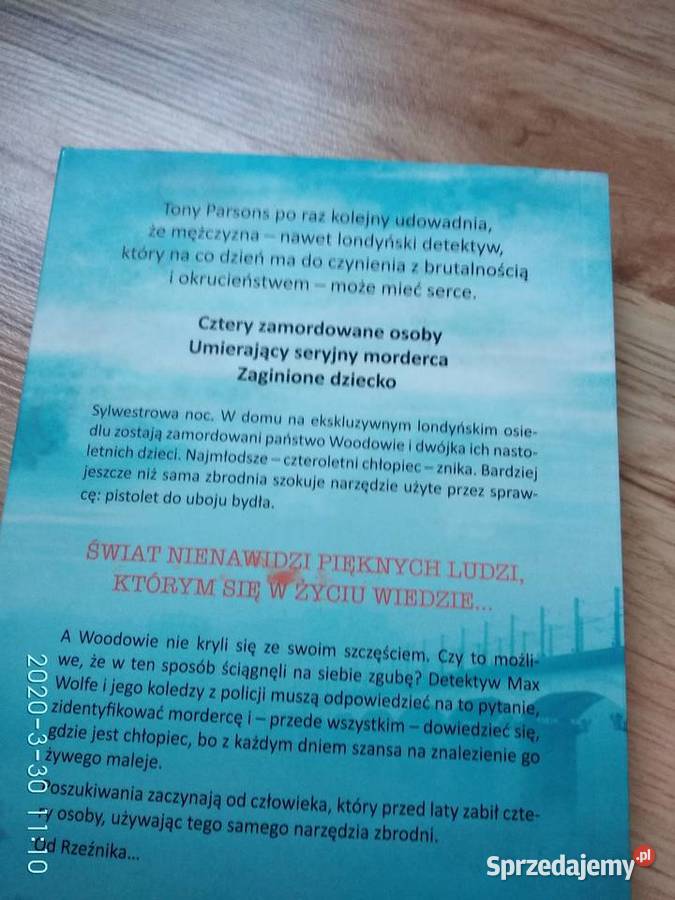 rzeźnik tony parsons Proza i poezja Poznań