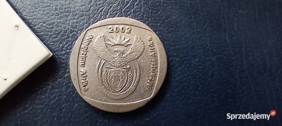 Stare monety 2 rand 2002 Afryka Popołudnia Lesko