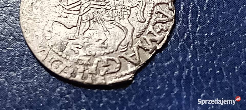Stare monety Półgrosz 1562 Wilno Polska Zygmunt Lesko