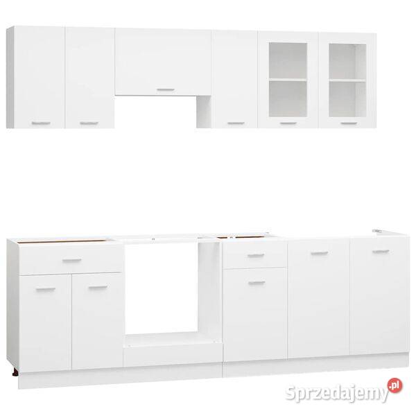 vidaXL 8cz zestaw szafek kuchennych Lyon biały Kuchenne mazowieckie Warszawa sprzedam