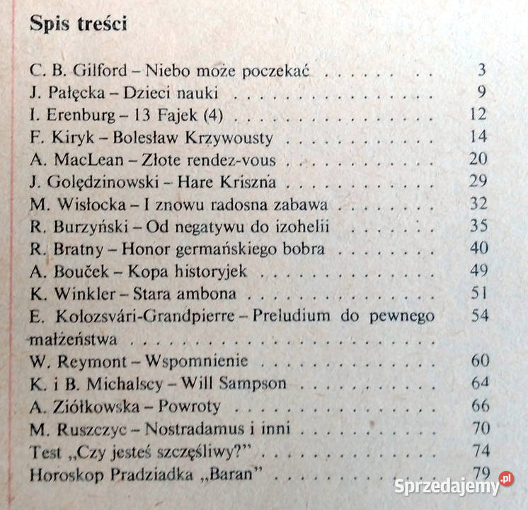 Fikcje i Fakty Czasopismo 1985 9 egz miesięcznik Limanowa