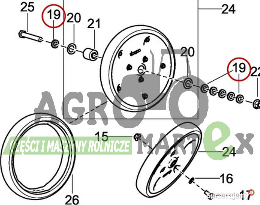 52011600041 54116 PODKŁADKA M16 VADERSTAD Pozostałe Wichrów
