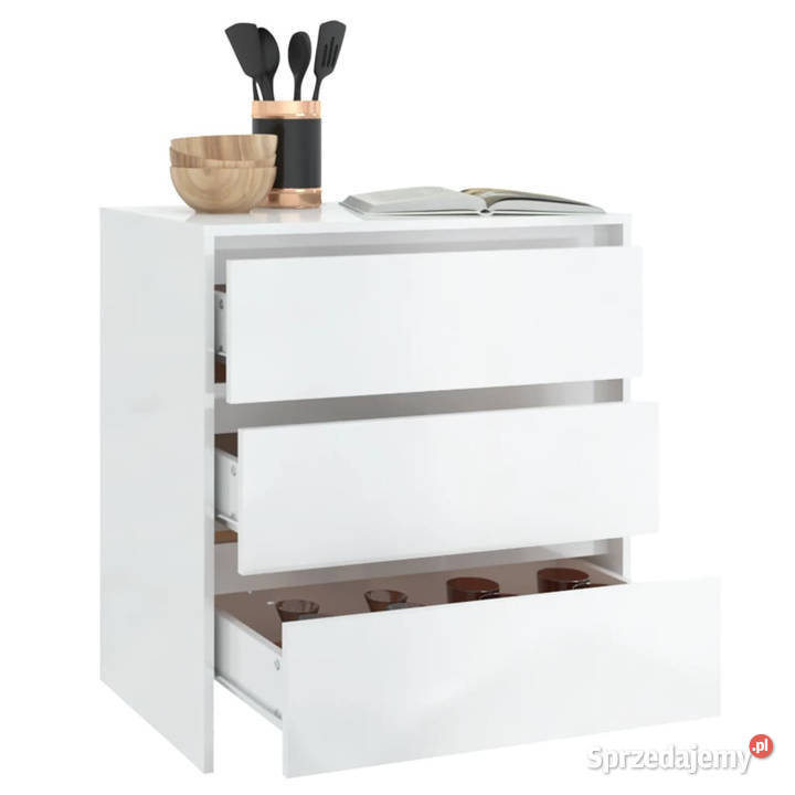 Szafka biała z połyskiem 70x41x75 materiał Warszawa sprzedam