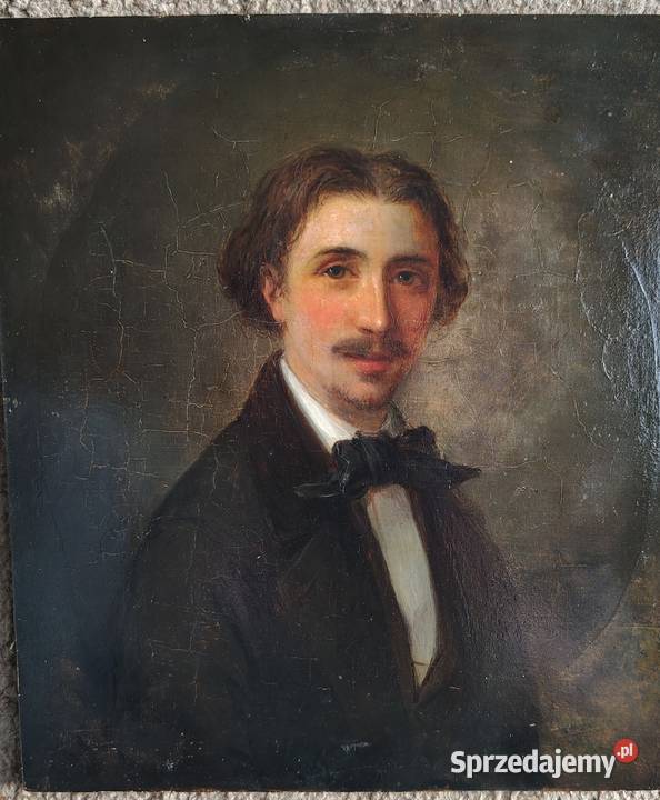 Portret stary obraz olejny pomorskie Kartuzy