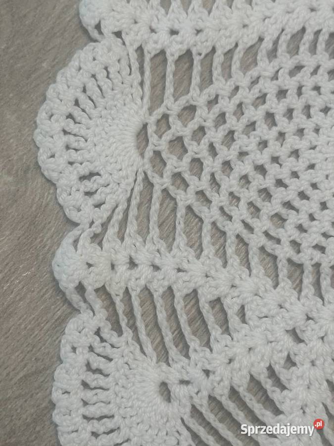 Serweta szydełko śr 32 biały Łódź