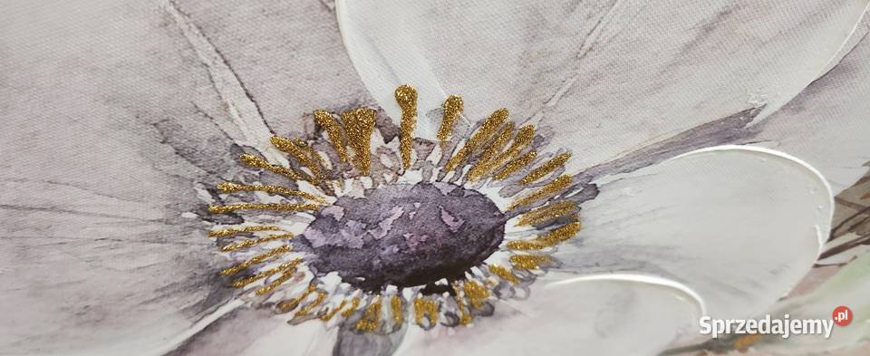 Obraz Kwiaty ręcznie malowany Obrazki i obrazy Warszawa