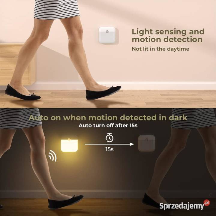 Lampka Nocna LED z Czujnikiem Ruchu OUSFOT Rzeszów sprzedam