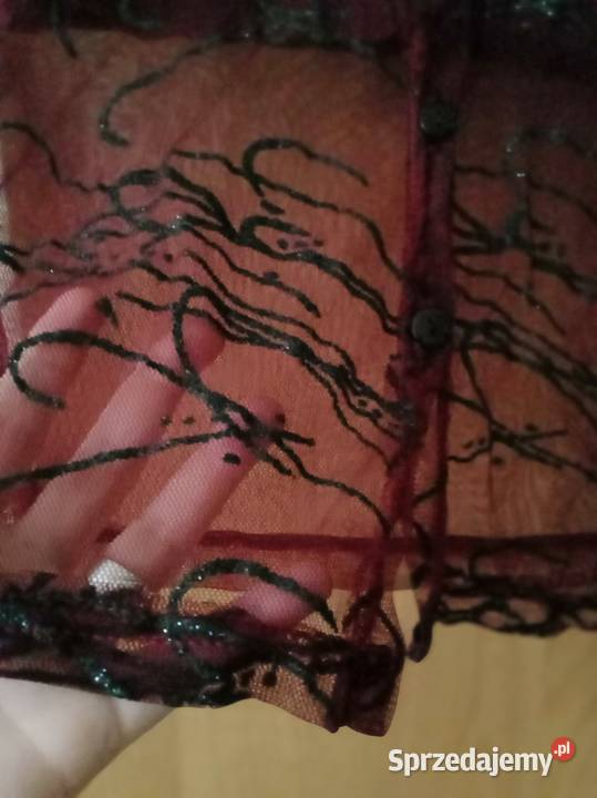 Bluzka ozdobnakolor burgund Bez wzoru Łódź