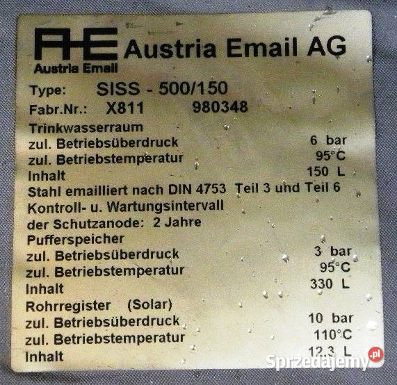 OKAZJAponad 50 taniej SISS 500150l Austria Email Łódź