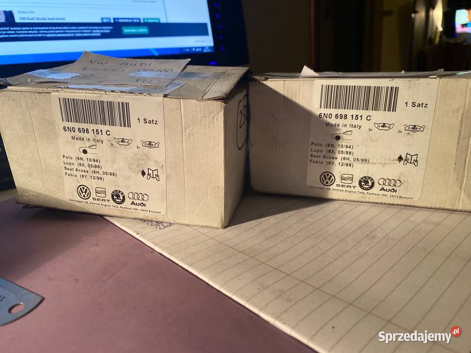 ORG KLOCKI HAMULCOWE PRZÓD 6N0698151C VW SEAT Pilzno