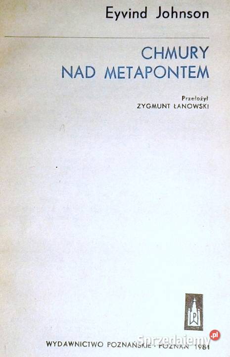 Chmury Metapontem Eyvind Johnson Chełm