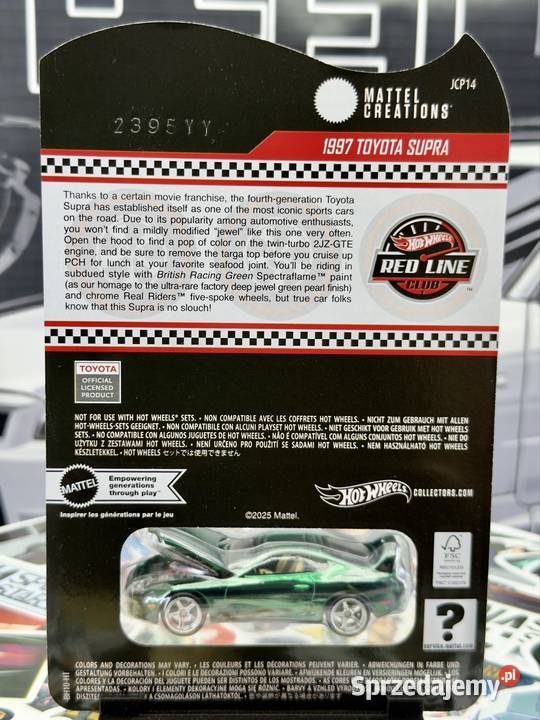 Hot Wheels RLC 1997 Toyota Supra BOX 23 dolnośląskie sprzedam