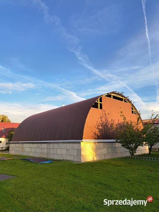 Hala łukowa 145 x 30m wiata garaż magazyn obora Lisków sprzedam