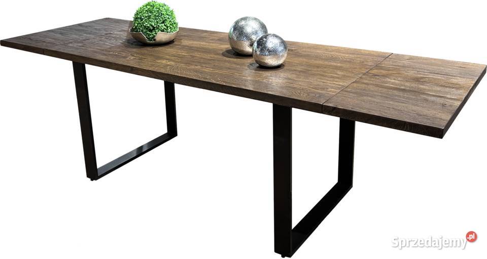 Stół dębowy 80x160 rozkładany 2x40 Orzech Edgar 80cm śląskie Katowice