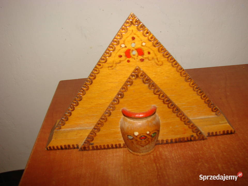 stary drewniany serwetnik CCCP Pruszcz Gdański