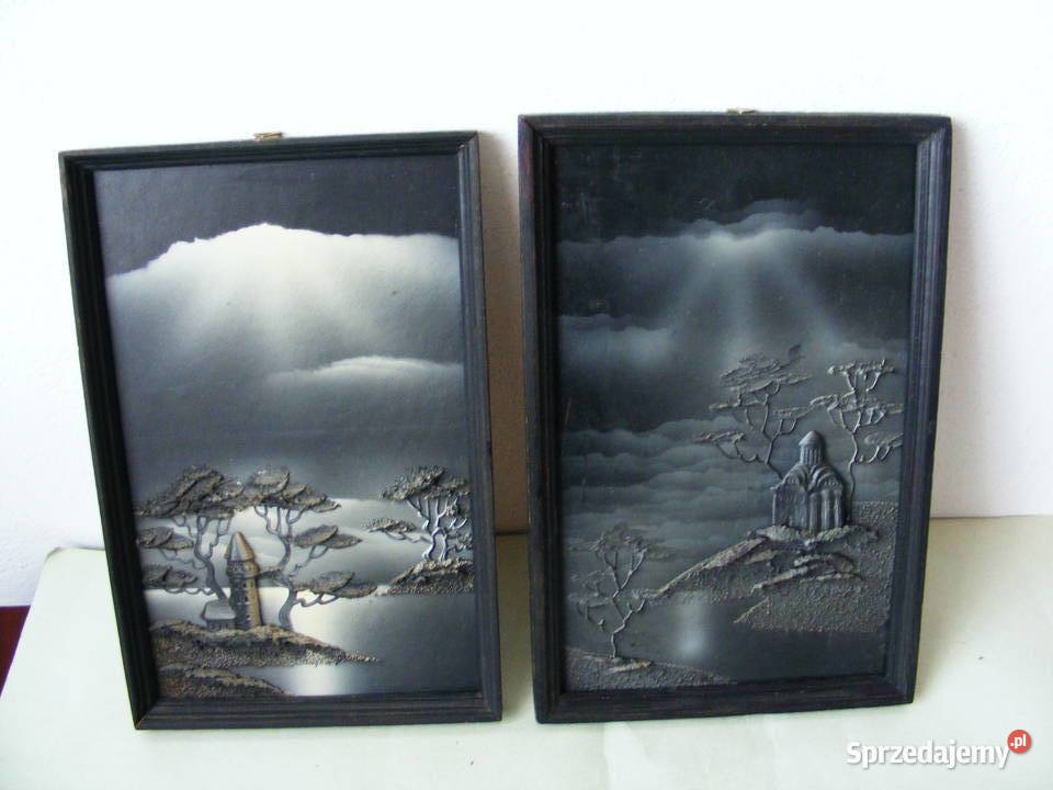 Obraz z nakładaną fakturą Wieża Zamek Oborniki Śląskie