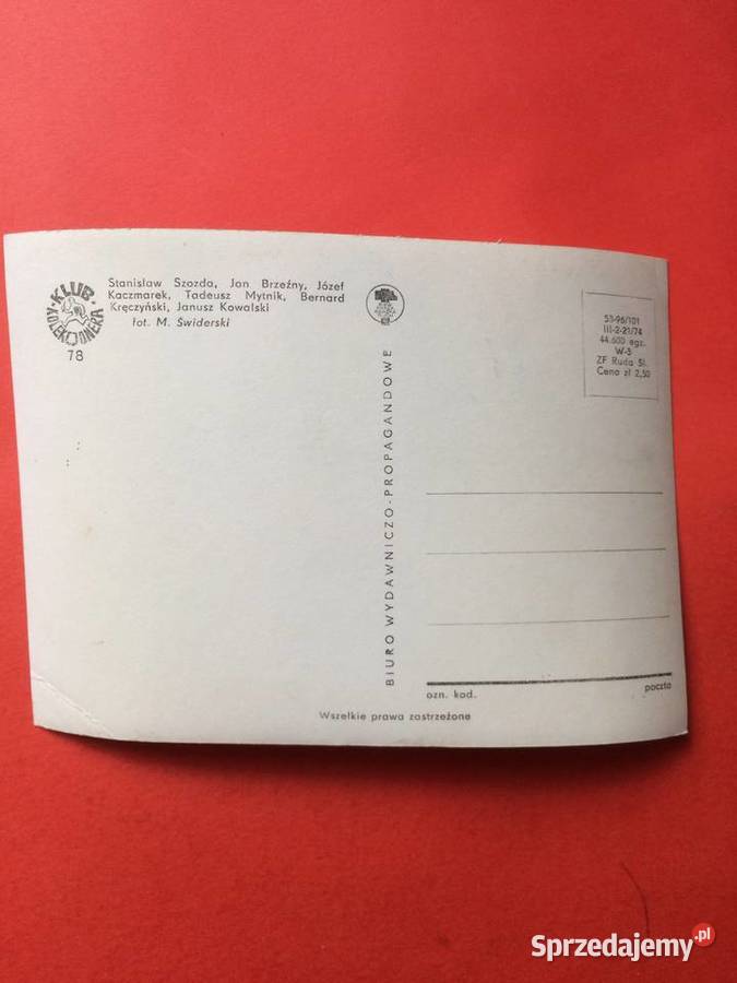 2680 Widokówka Reprezentacja Na Wyścig Pokoju Szczecin