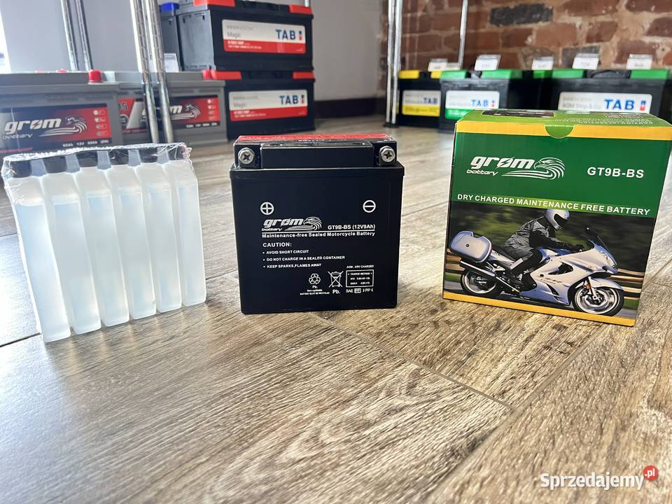 Akumulator motocyklowy GROM GTX9BS YTX9BS 12V Akumulatory Rzeszów
