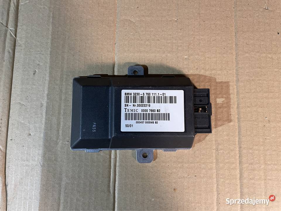 Moduł sterownik kolumny kierowniczej 6760111 bmw osobowe zachodniopomorskie Szczecin sprzedam
