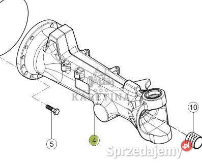 CLAAS Arion 610 660 Korpus Obudowa Pochwa Jastrzębniki