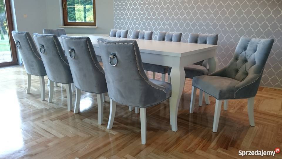 Chesterfield krzesło z kołatką pinezkami