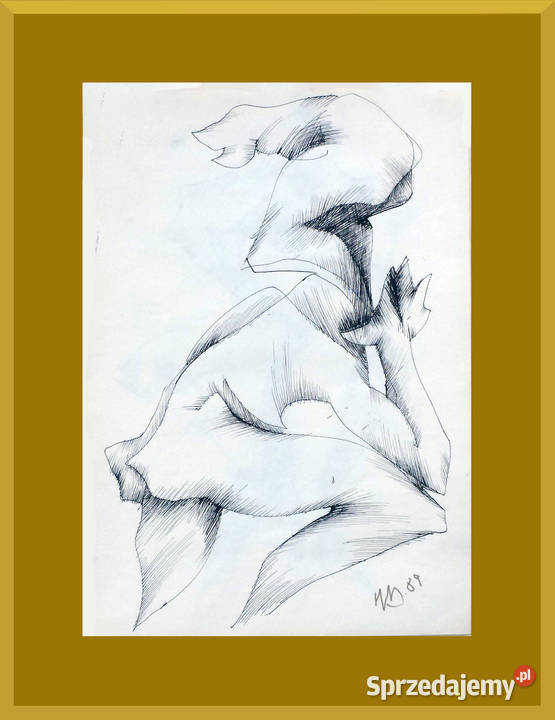 Erotyk Rysunek tuszem dolnośląskie Wałbrzych