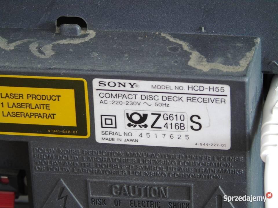 Wieża Sony radio korektor PHONO mocna DOSTAWA Jasło
