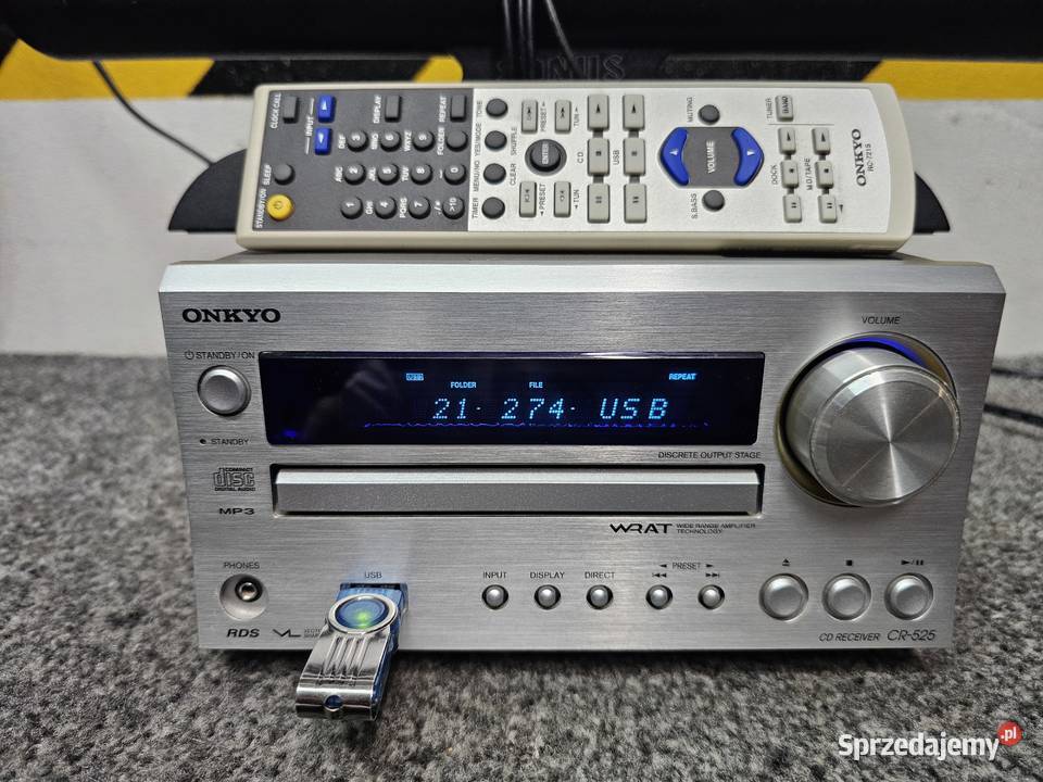 Wieża Stereo ONKYO CR525 pilot wysyłka 15 Kraków