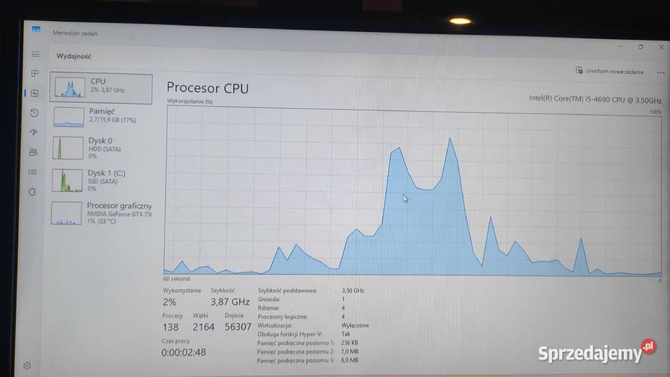 Komputer i5 4690 GTX 750TI 16GB RAM Jabłonka