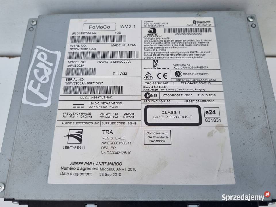 Volvo VOLVO V60 I S60 II V40 II CZYTNIK Sprzęt audio fabryczny Chełm