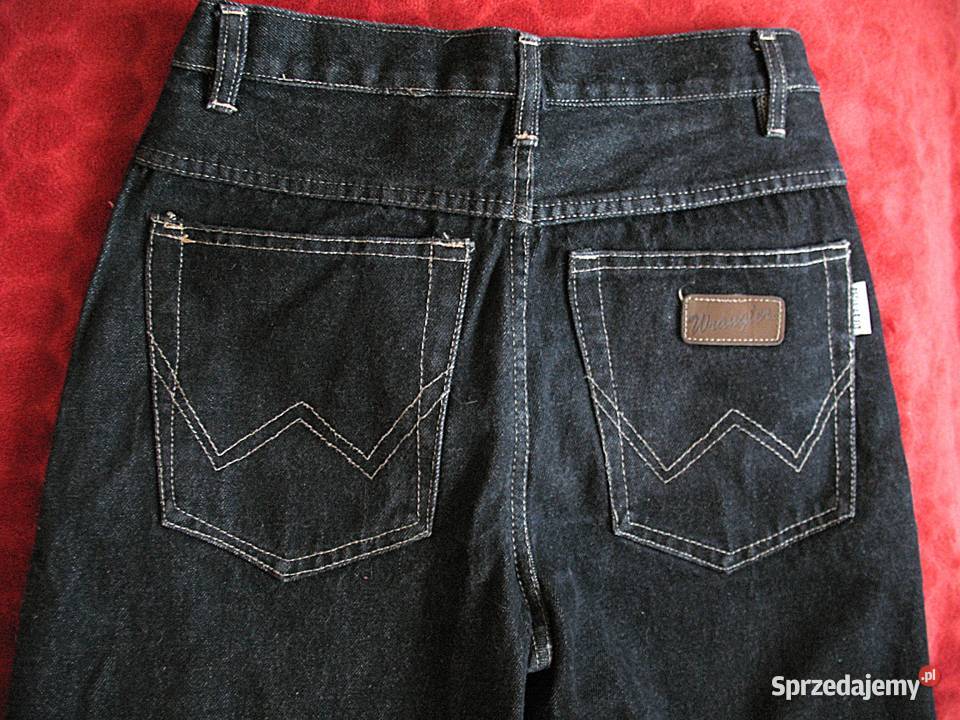 Spodnie czarne jeans męskie W 27 L30 pas 74 Rozmiar S Odzież codzienna mazowieckie Siedlce