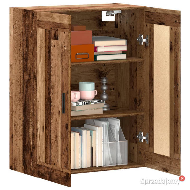 Szafka wisząca stare drewno 695x34x90 WM857310 Warszawa