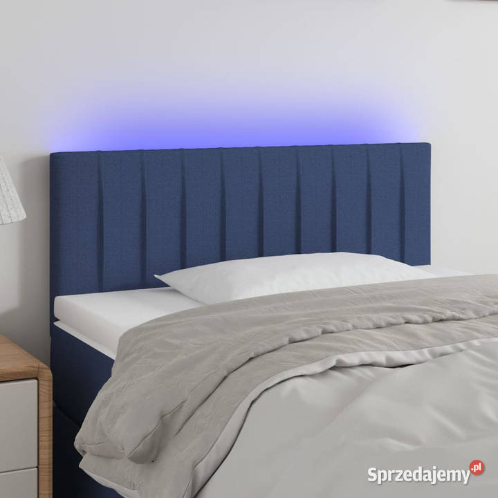 Zagłówek do łóżka z LED niebieski 80x5x7888 Warszawa