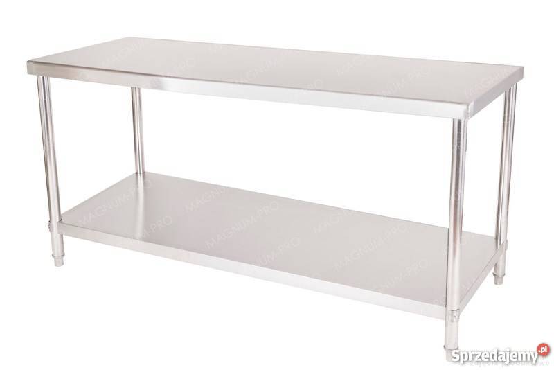 GASTRONOMICZNY STÓŁ BLAT ROBOCZY 200x60 Z PÓŁKĄ śląskie Poczesna