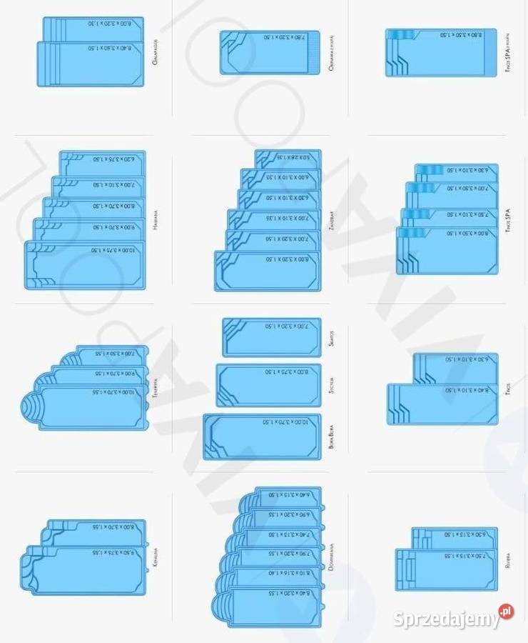 Nowoczesny basen do ogrodu do wkopania VENEZIA
