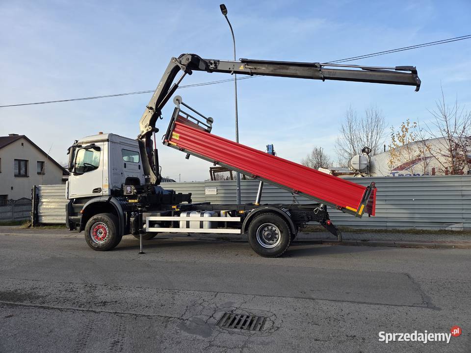 Mercedes AROCS 1824 HDS HMF 1420 K2 Radiowy Wywrotki Łańcut