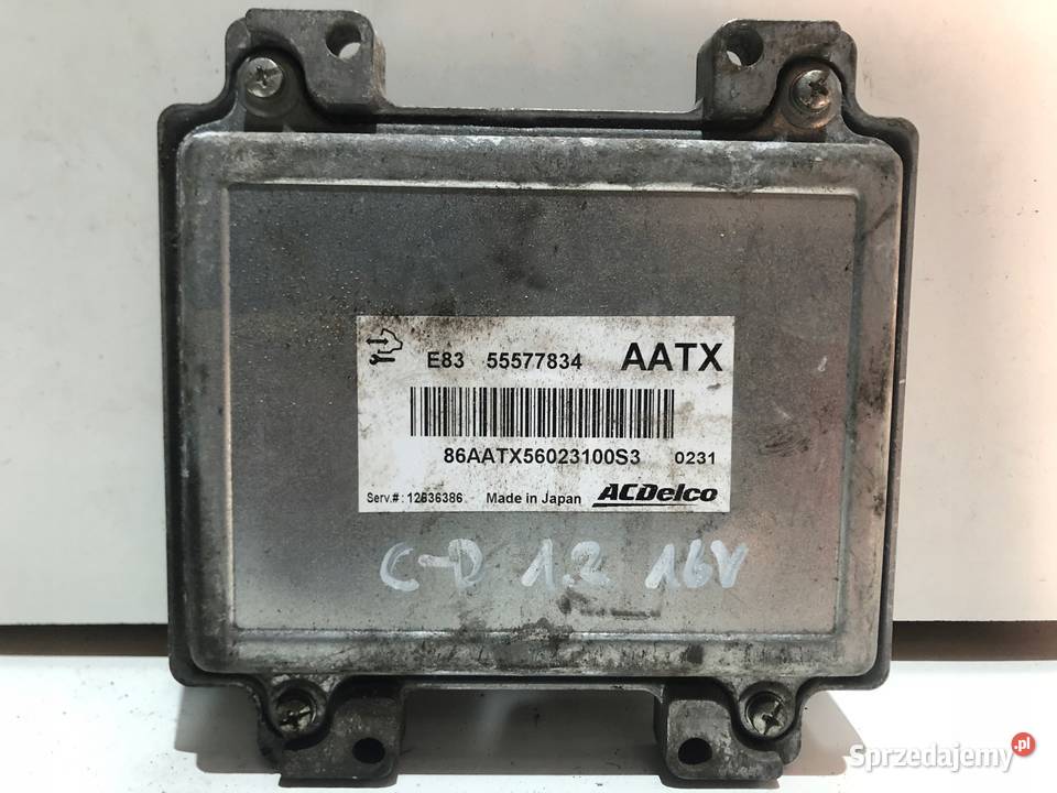 OPEL CORSA D 12 STEROWNIK SILNIKA 55577834 AATX osobowe wielkopolskie Przemęt sprzedam