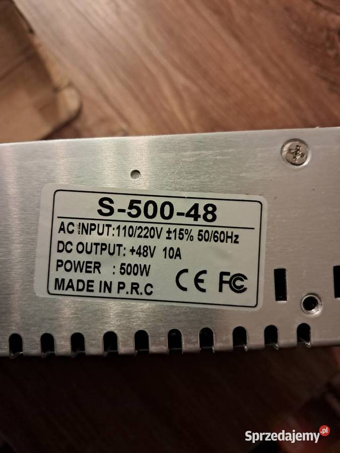 nowy zasilacz impulsowy S50048 Na wyjściu 48V10A Pozostałe świętokrzyskie Sandomierz