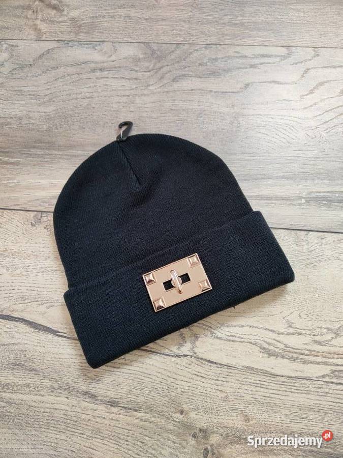 Czarna czapka River Island Vintage Jasło sprzedam