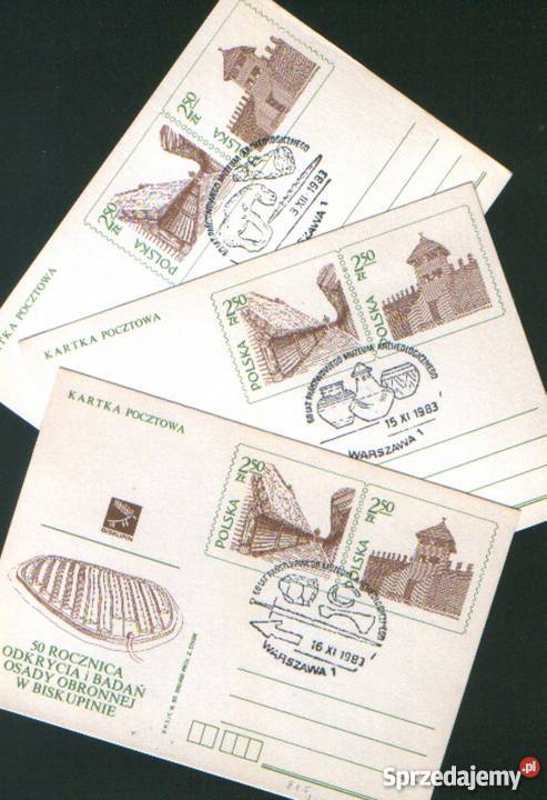 Kart Cp 825 x 3 kas 1983 Gliwice sprzedam