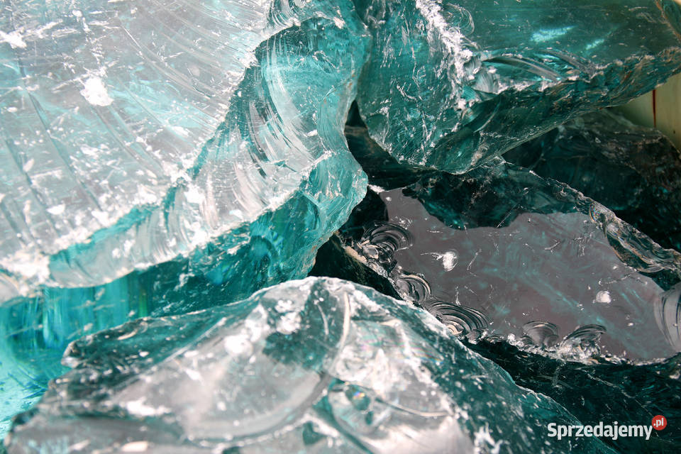 Szkło do gabionów ogrodu Bryła szklana kamień Ogród Cieśle