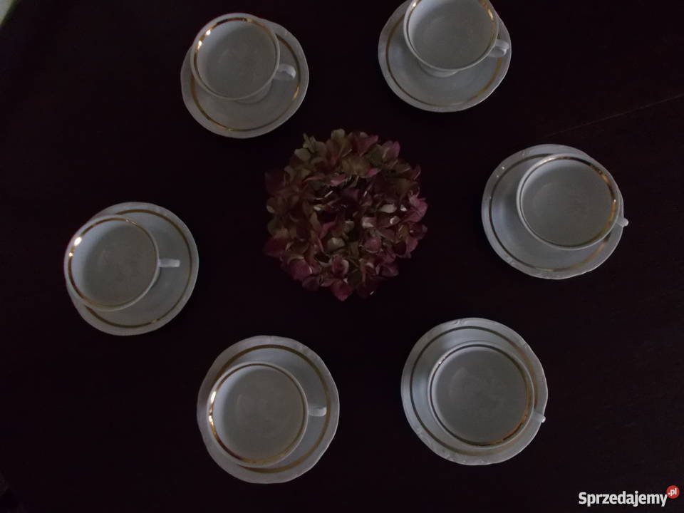 Chodzież Komplet Porcelanowy Do Kawy PRL Szczecin sprzedam